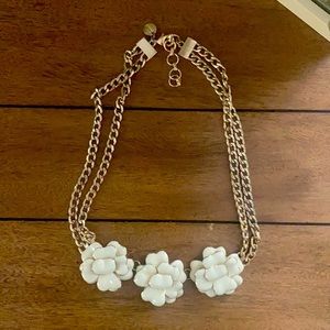 Talbots Gold and White ivory necklace